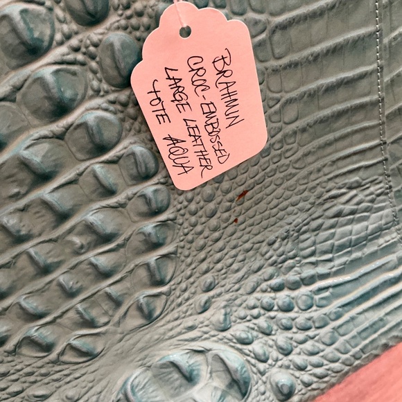 Brahmin croc embossed leather tote - Picture 4 of 5